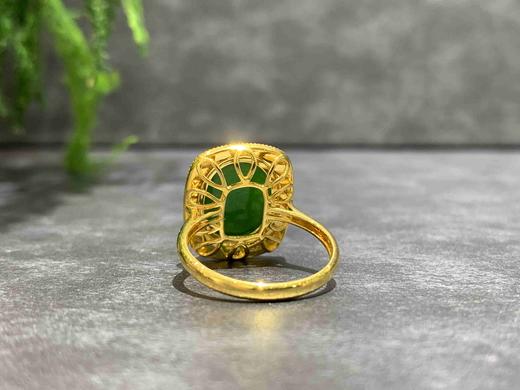 【御珠宫坊】金镶碧玉戒指 商品图4