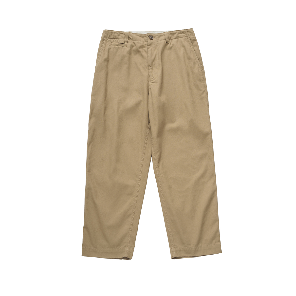 吃茶去chichaqu宽松直筒卡其裤