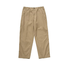 吃茶去chichaqu宽松直筒卡其裤