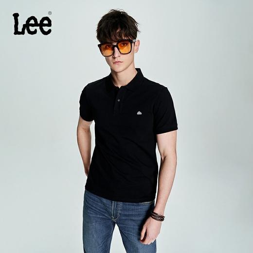 Lee商场同款23春夏新品修身版多色男短袖polo衫休闲LMT0045303RX00F97W000 商品图1