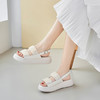 ZHR厚底凉鞋女2023新款夏季褶皱软底松糕鞋时尚休闲沙滩鞋 商品缩略图2