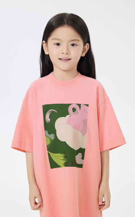 jnby  23年夏款  原创图案针织棉短袖连衣裙   1N5G14680 商品图3