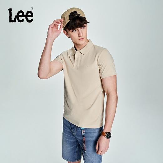 Lee商场同款23春夏新品修身版多色男短袖polo衫休闲LMT0045303RX00F97W000 商品图0