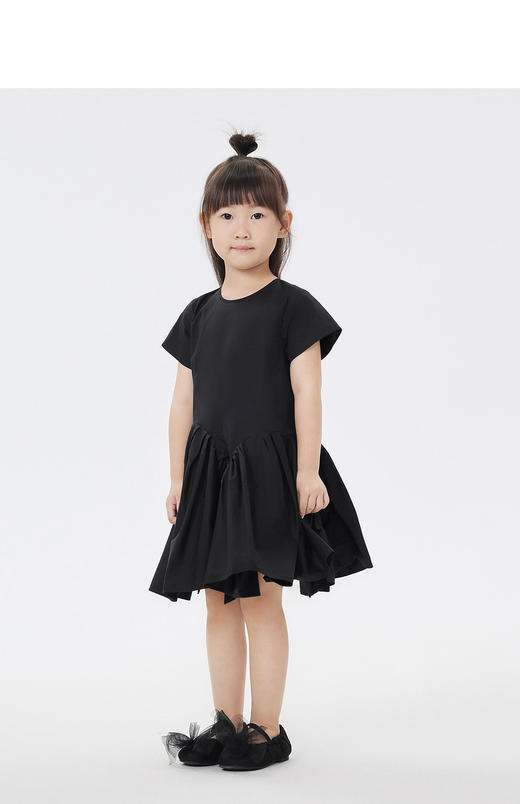 jnby  23年夏款  弹力全棉高密府绸短袖连衣裙  1N4G13880 商品图4