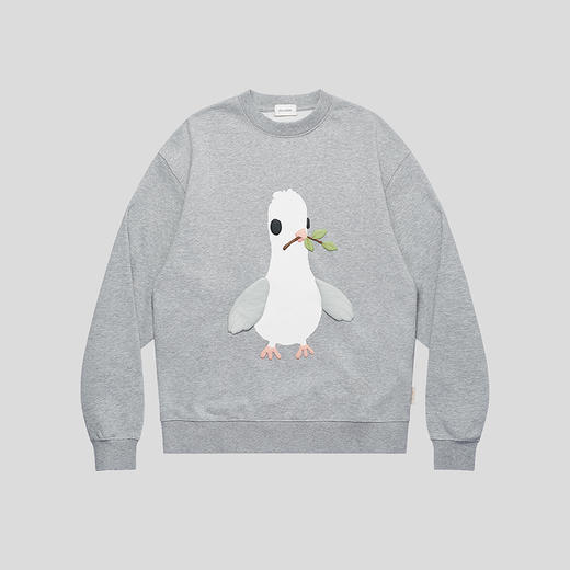 GOODBAI GOODEES发泡印花图案oversize 无帽卫衣 商品图2