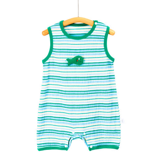 【连体背心哈衣】婴儿连体背心夏薄款无袖新生儿背心平角哈衣爬服轻薄透气宝宝夏装 商品图4