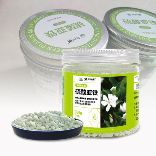 艾尚棵硫酸亚铁花用营养肥料专用肥铁肥颗粒水溶液酸性肥绿叶通用 商品图4
