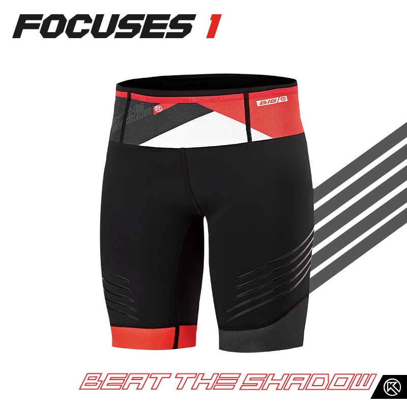 BigK 大K FOCUSES 1 多功能压缩短裤 室内健身 户外训练 马拉松