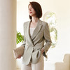 罗蒙春秋小西装外套女士双排扣商务通勤宽松版单西服上衣外套 商品缩略图6