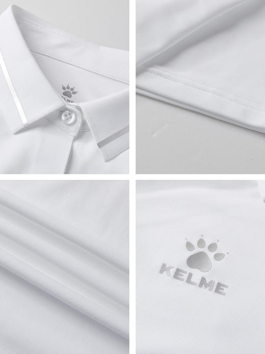 KELME卡尔美polo衫男2023夏季质感印花冰丝上衣经典翻领短袖T恤 商品图3