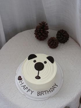 可爱熊熊 一鲜奶动物奶油蛋糕