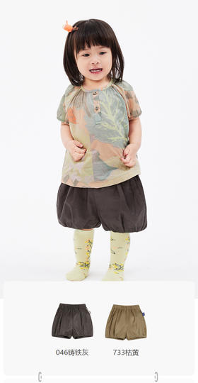 jnby  23年夏款  全棉Q梦束脚短裤  YN5E12230