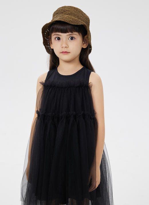 jnby  23年夏款  纯色优雅细纱无袖连衣裙  1N5G13810 商品图8