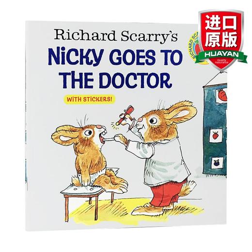 英文原版绘本 Richard Scary's Nicky Goes To The Doctor 小兔子看医生 英文版 进口英语原版书籍 商品图0