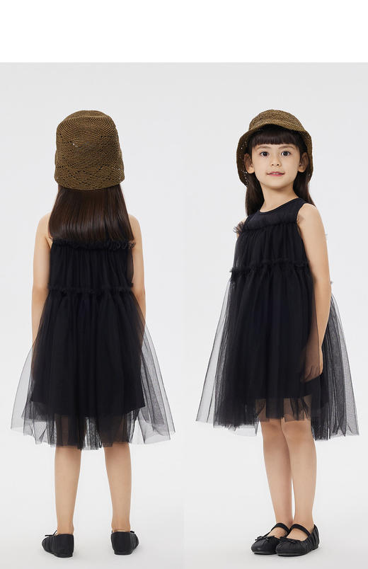 jnby  23年夏款  纯色优雅细纱无袖连衣裙  1N5G13810 商品图7