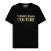 VERSACE JEANS COUTURE SS23 范思哲 男装短袖圆领T恤夏季金色LOGO时尚潮流上衣半袖 74GAHT01 CJ00T 商品缩略图0