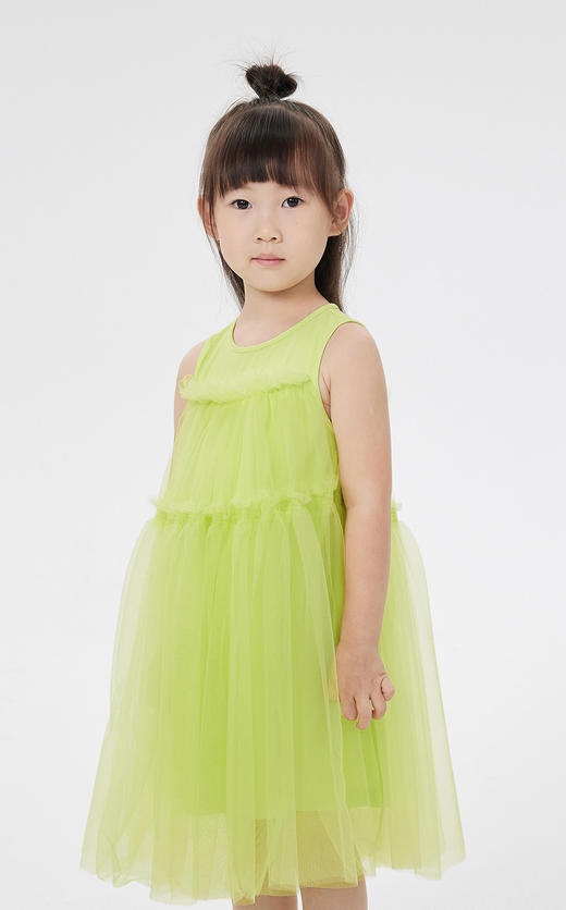 jnby  23年夏款  纯色优雅细纱无袖连衣裙  1N5G13810 商品图3