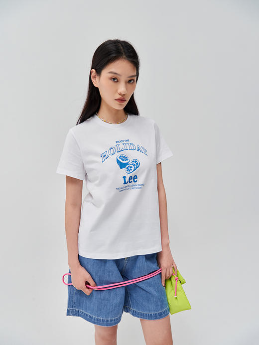 LEE 新品标准版印花圆领多色女短袖T恤LWT0051443RT 商品图5