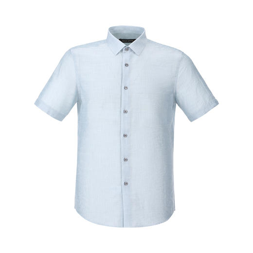 布兰施甄选男装系列夏季舒适短袖衬衫 商品图0