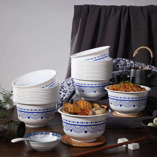 美丽雅一次性青花碗 商品图3