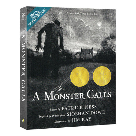 英文原版 A Monster Calls 当怪物来敲门 平装 插画版 电影原著小说 卡内基金奖 英文版 进口英语原版书籍 商品图0