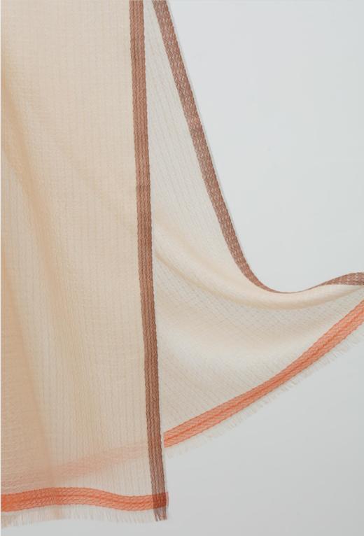 羊绒女士双色流苏大方巾  SJF95P070N 商品图1