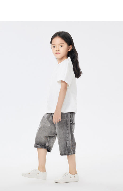 jnby   23年夏款  全棉斜纹牛仔短裤  1N4E12430 商品图5