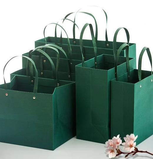 QT-STD-004天蓝/墨绿/粉 手提袋 礼袋 商品图0