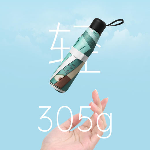 花觉缤纷水果晴雨伞 小巧便携加倍防晒 防紫外线晴雨两用三折伞4色可选 商品图2
