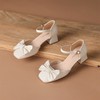 ZHR蝴蝶结包头凉鞋女2023新款夏季法式复古玛丽珍鞋一字扣带凉鞋 商品缩略图8