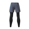 【男士假两件紧身长短裤】- 速干透气后腰口袋反光跑步运动健身长裤 商品缩略图3