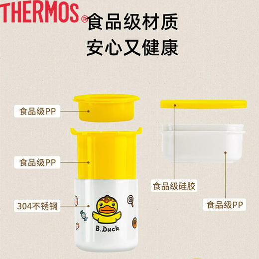 膳魔师隔热饭盒多功能轻食便当饭包微波炉加热餐盒午餐组带手提袋 商品图6