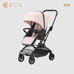 elittle逸乐途E3婴儿车一键双向高景观可坐躺轻便折叠宝宝溜娃车