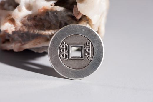 矩德泉坊 纯银手作   嘉庆通宝宝泉大样（2.8厘米版）543 商品图4