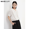NEELLY纳俪商场同款立领抽绳衬衫女宽松休闲短袖上衣夏季新款简约N23043R01084 商品缩略图0