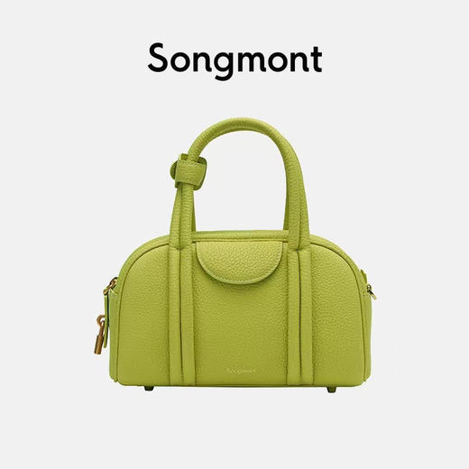 Songmont保龄球包小号中号休闲波士顿包新款单肩包手提斜挎女包 商品图8