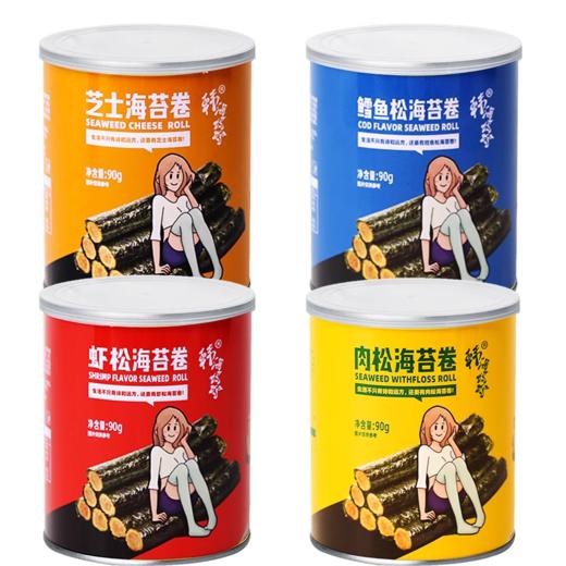 韩海妈妈牌芝士海苔卷90g/罐 商品图3