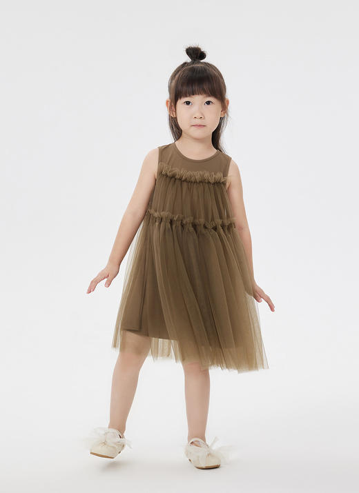 jnby  23年夏款  纯色优雅细纱无袖连衣裙  1N5G13810 商品图11