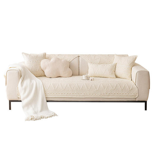 水洗棉绗绣防滑沙发垫 商品图5
