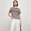 IN AND ON53306 短袖t恤女士2023 夏季新款莱赛尔条纹宽松百搭上衣 商品缩略图2
