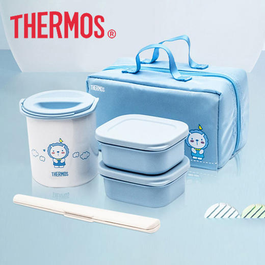 膳魔师隔热饭盒多功能轻食便当饭包微波炉加热餐盒午餐组带手提袋 商品图0