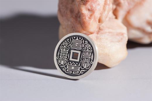 矩德泉坊 纯银手作   紫微咒（2.5厘米版）542 商品图2