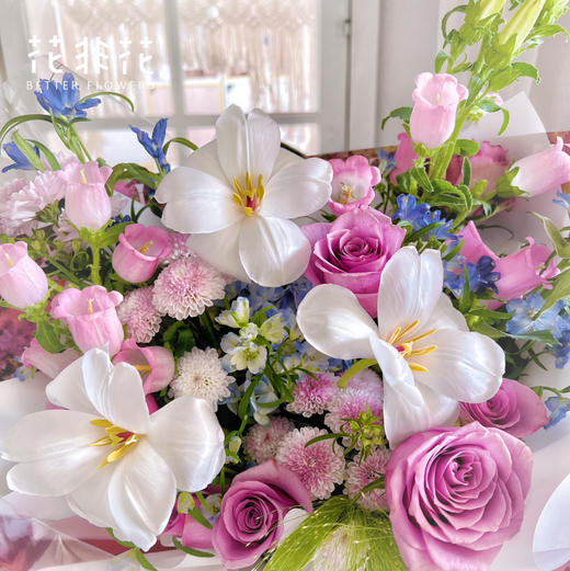 《莫奈的花园》郁金香混搭花束 商品图3