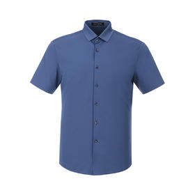 布兰施甄选男装系列夏季棉质短袖衬衫