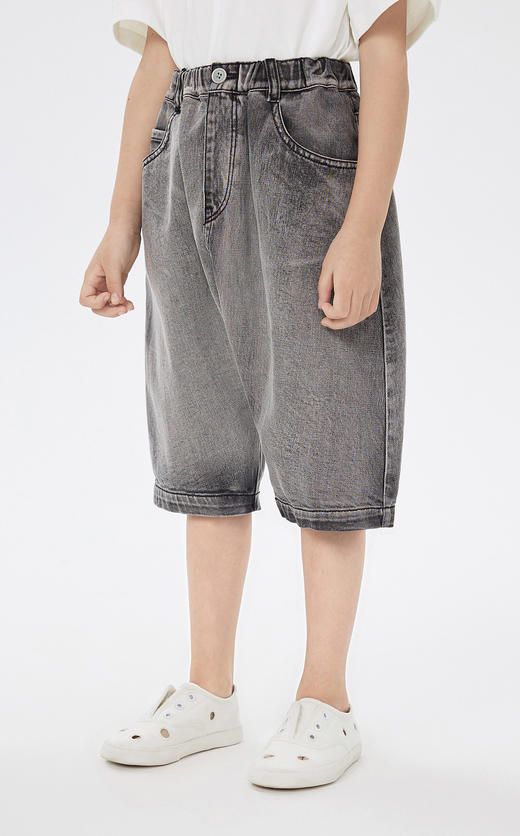 jnby   23年夏款  全棉斜纹牛仔短裤  1N4E12430 商品图3