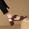 夏季新款，粗跟复古罗马凉鞋LD-6325 商品缩略图10
