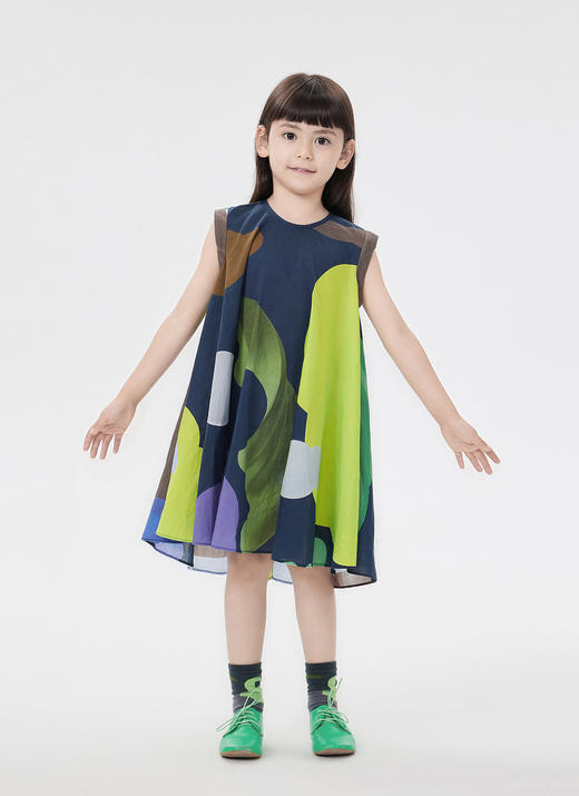 jnby  23年夏款  高支府绸无袖连衣裙  1N5G13990 商品图9