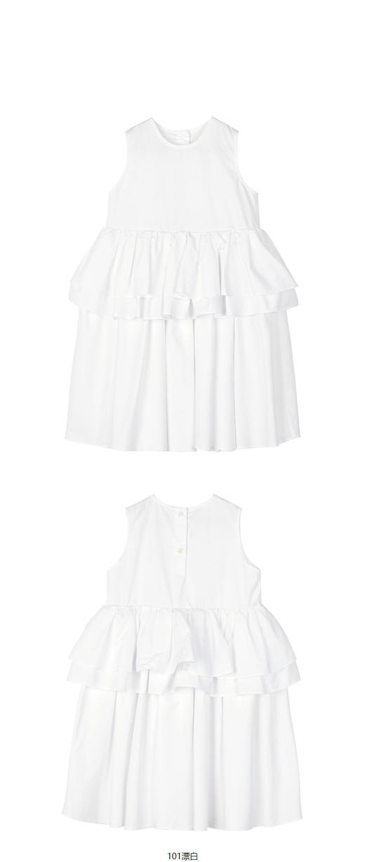 jnby  23年夏款  全棉府绸高品质无袖连衣裙 1N4G13300 商品图9