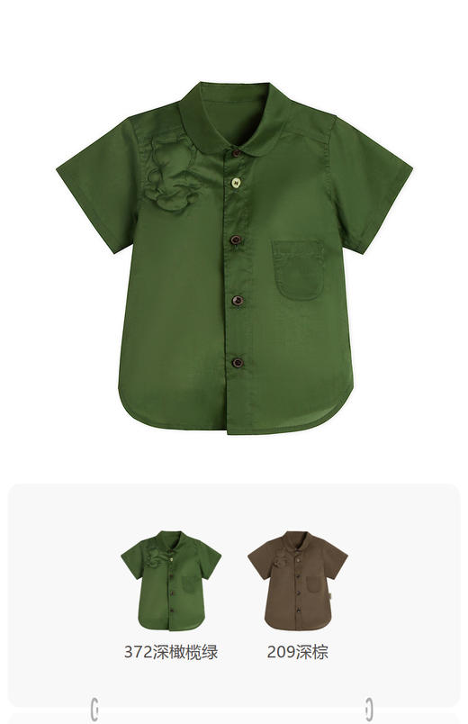 jnby  23年夏款  府绸全棉短袖衬衣  YN5212020 商品图0