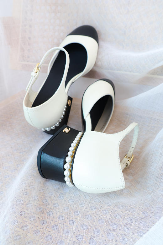 黑白拼色玛丽珍鞋 商品图2